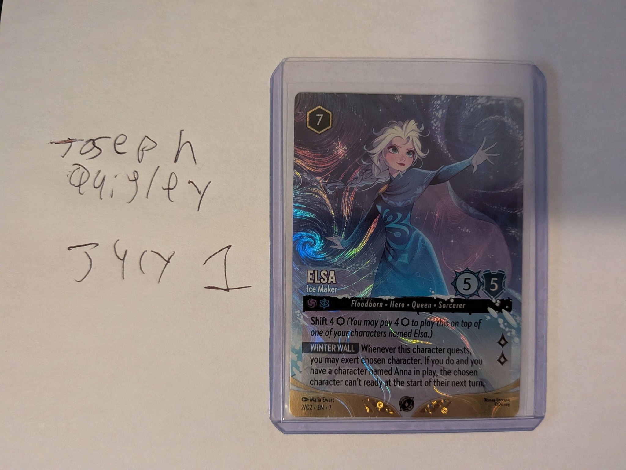 Look at the new foil DLC promo Elsa! LORCANA CHALLENGE WORLD