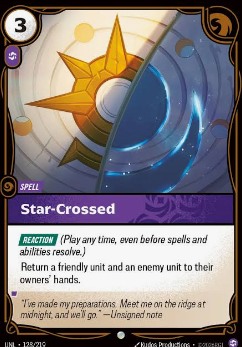 Is falling star played correctly in Riftbound TCG?