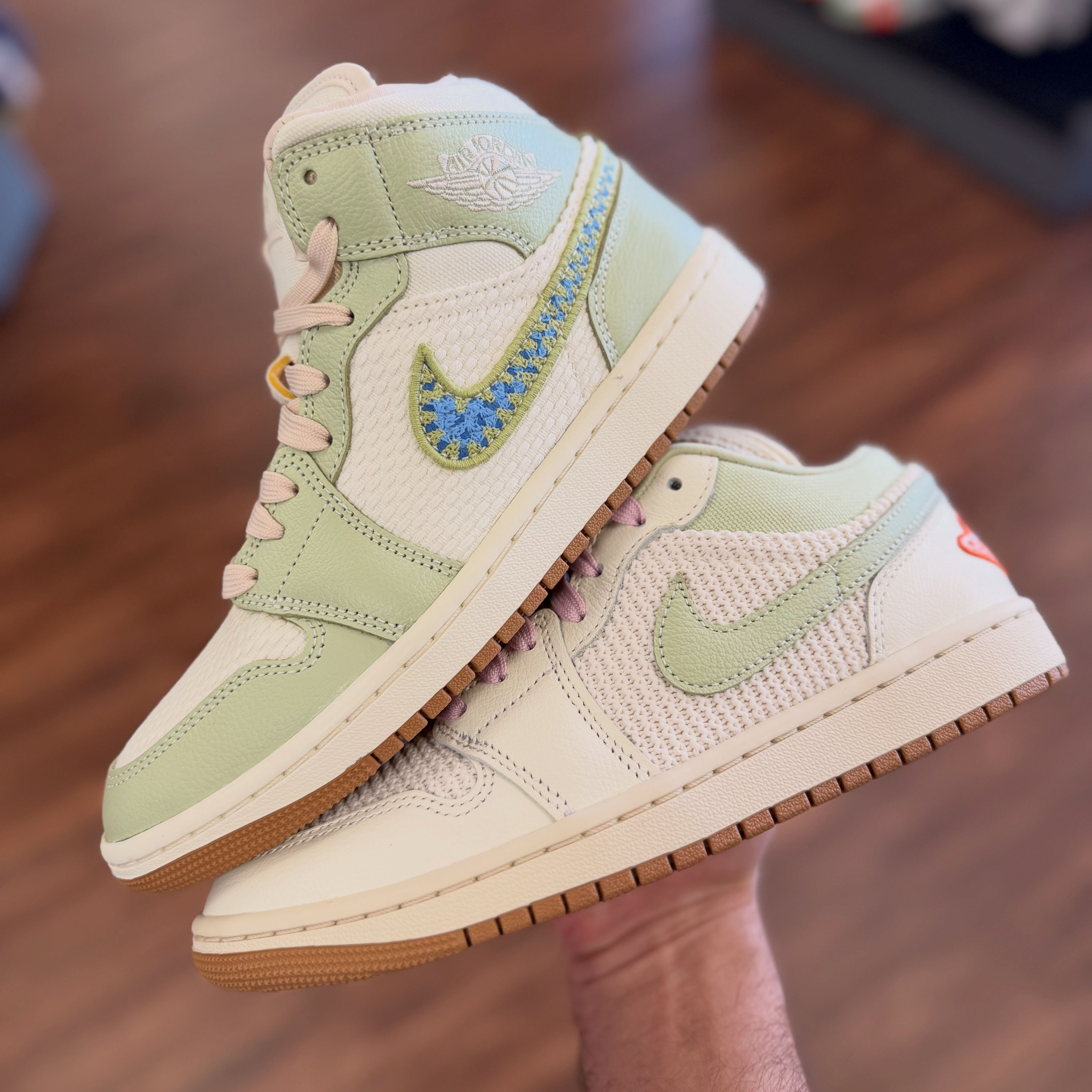 Jordan 1 Low “Olive Aura” Pack. $140 & $130. Now Available In 