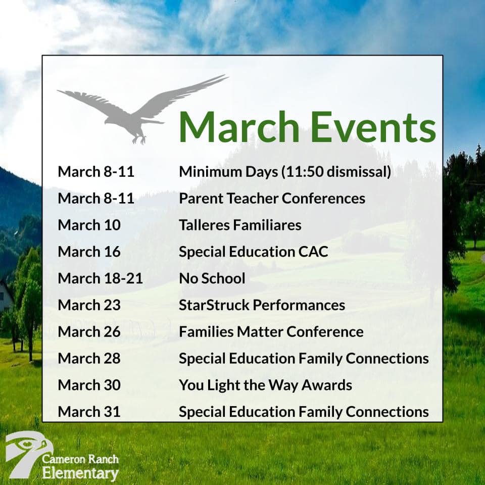 Explore this month’s exciting... - Cameron Ranch Elementary | Facebook