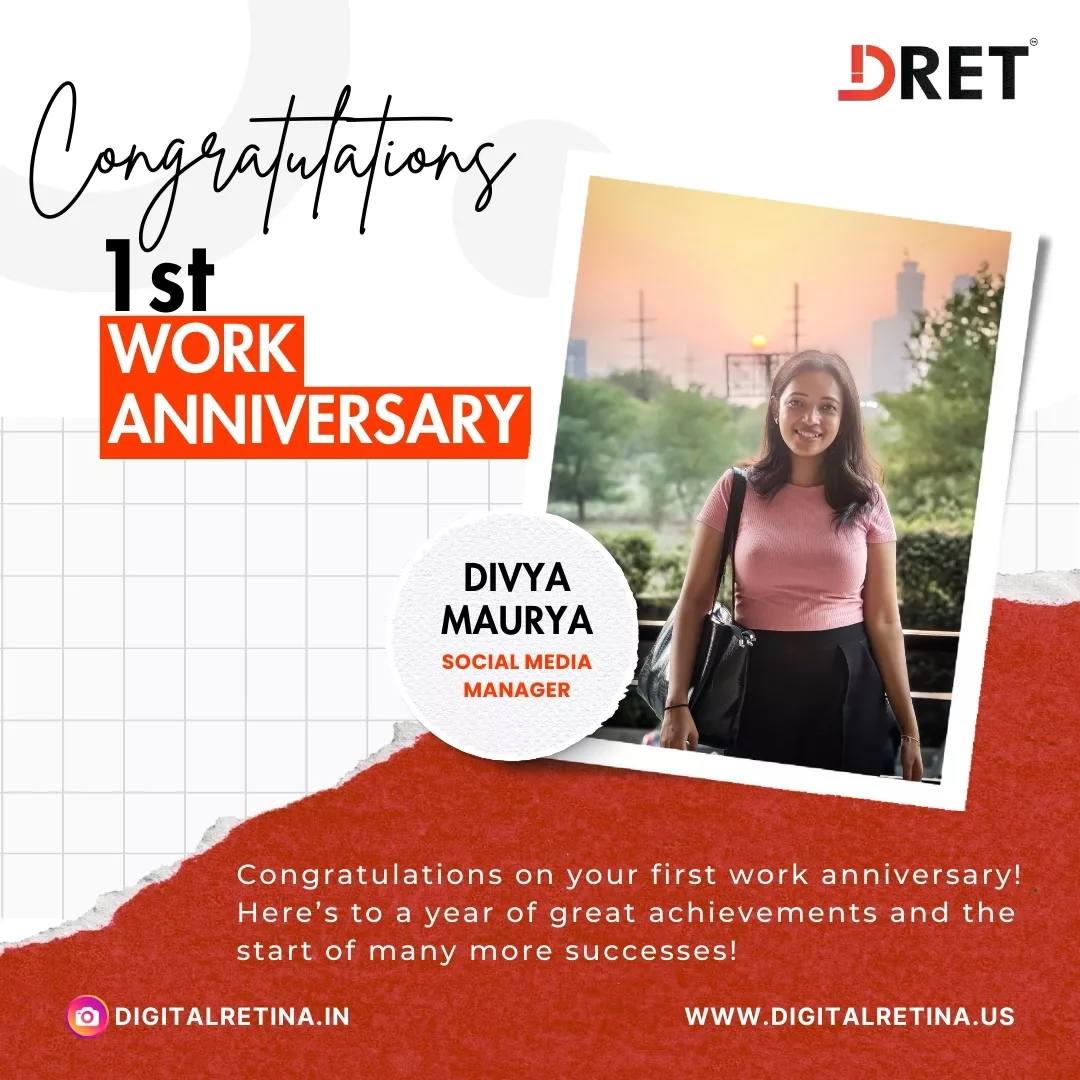 Digital Retina - Happy 1st Work Anniversary! 🎉 Kudos to...