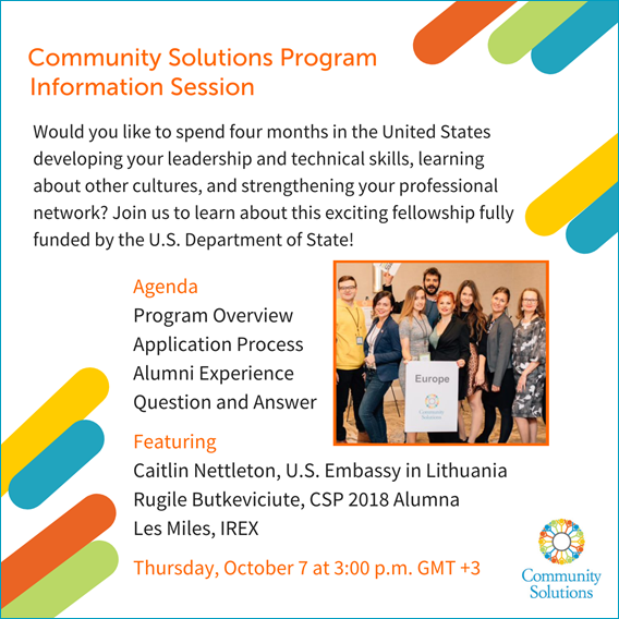 Community Solutions Program - Do you work on social, political ...