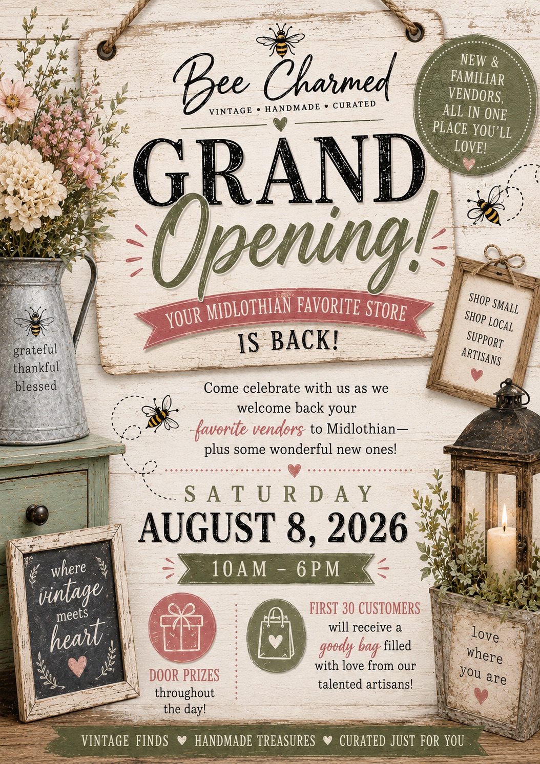 Bee Charmed Midlothian Grand Opening