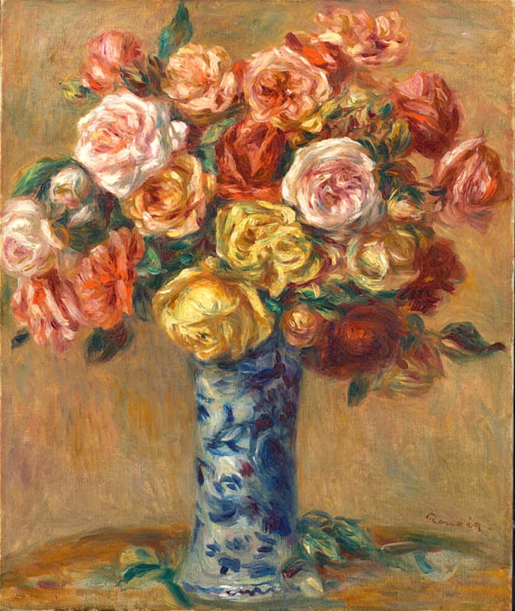 French artist paintings of roses