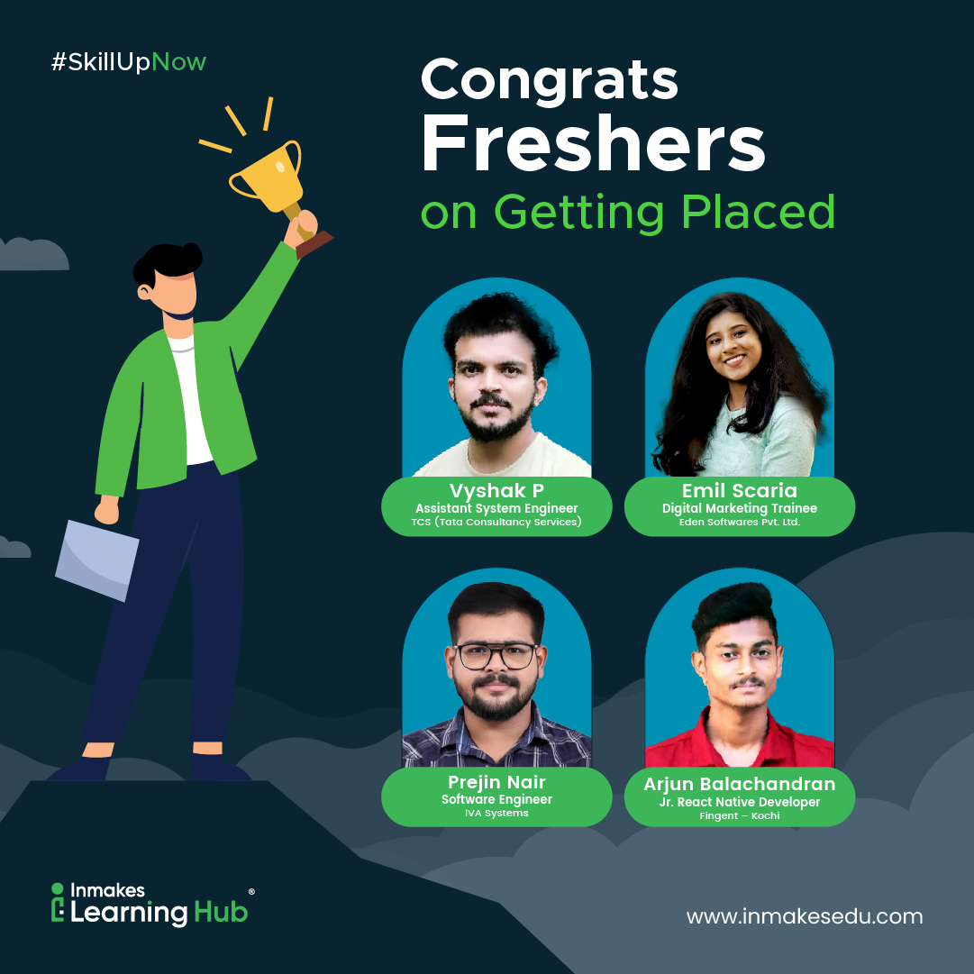 Congratulations to our freshers who... - Inmakes Learning Hub