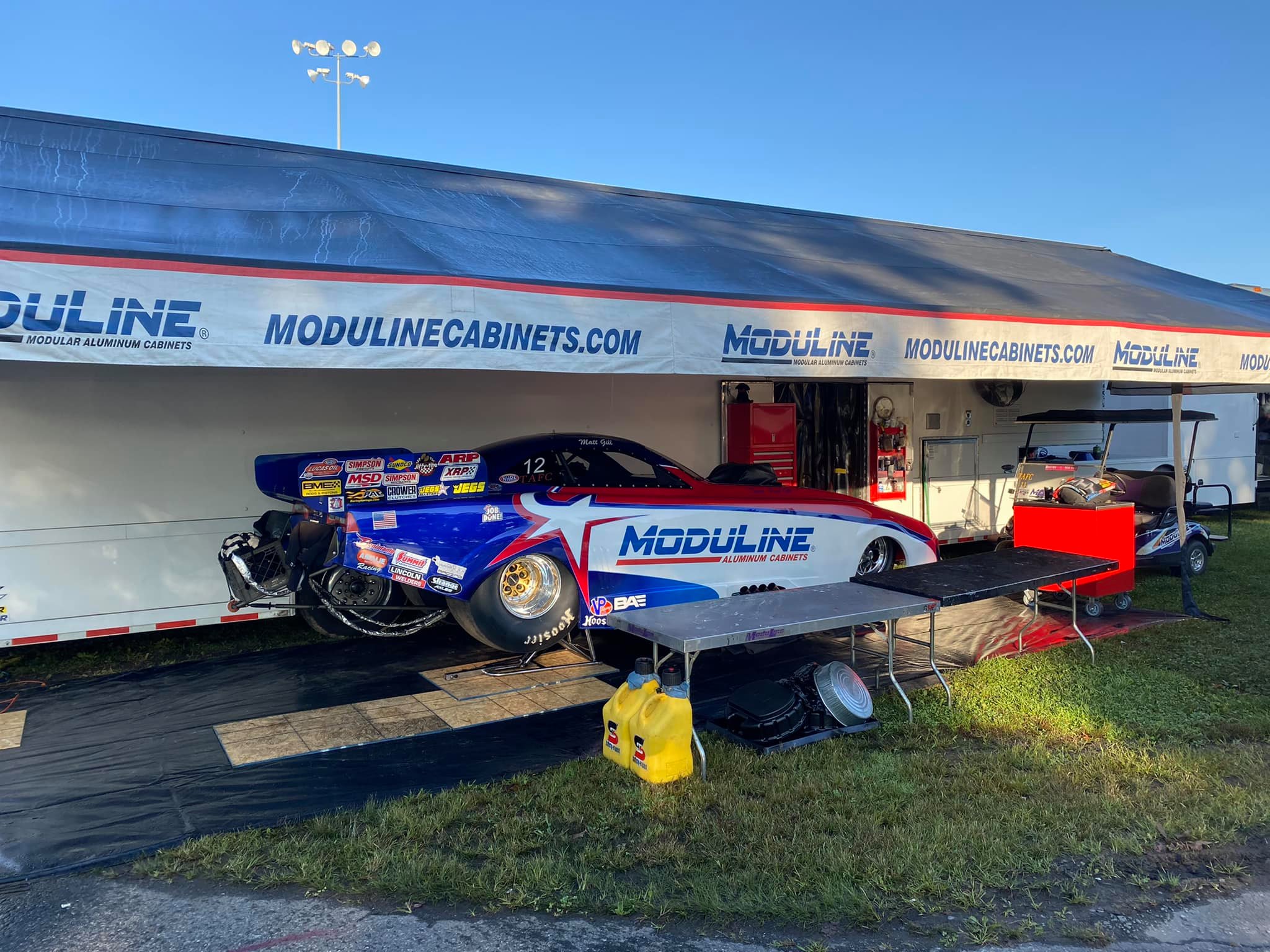 Moduline Racing - Here at the NHRA Mopar expresslane...