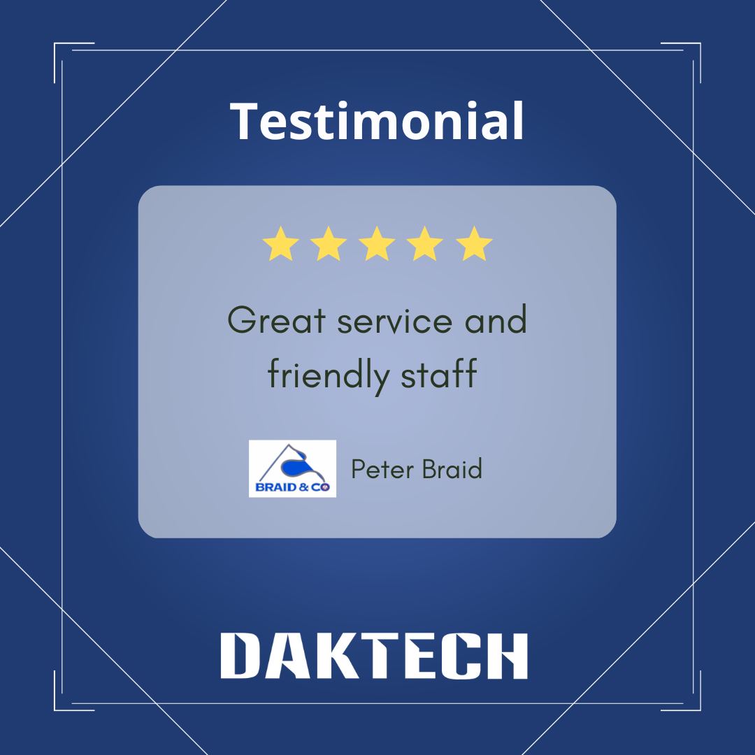 DakTech - 👍️Thanks to Peter from Braid & Co for the... | Facebook
