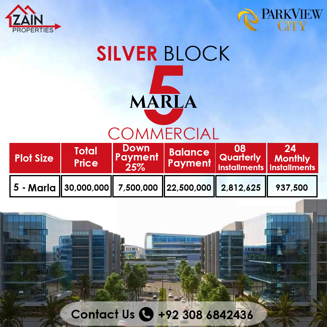 Zain Properties - The Newly Launched Silver Block of Park...