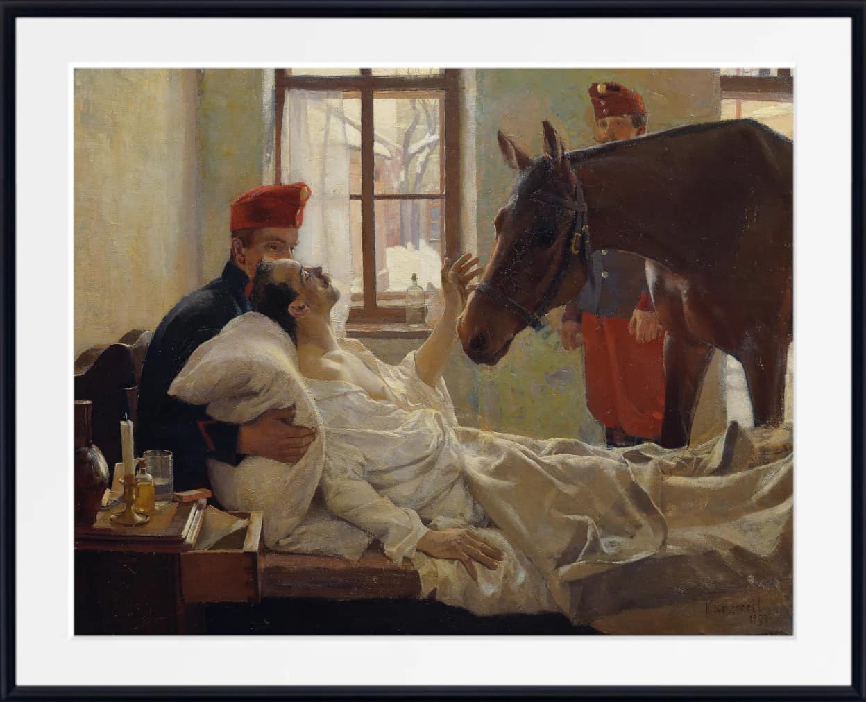 HORSE 油絵アート Max Kurzweil 🎨 (1867-1916) 