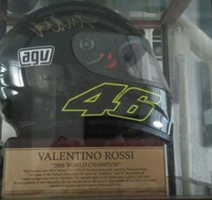 Casque AGV K-3 Icon Signé Par VALENTINO ROSSI - Modèle 2005 - Taille M - Pièce De Collection Neuve