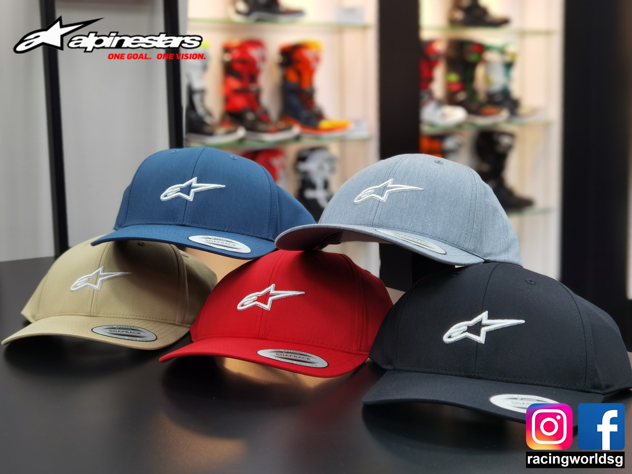 Racing World - NEW ARRIVAL!!! Alpinestars Alpha Hats...