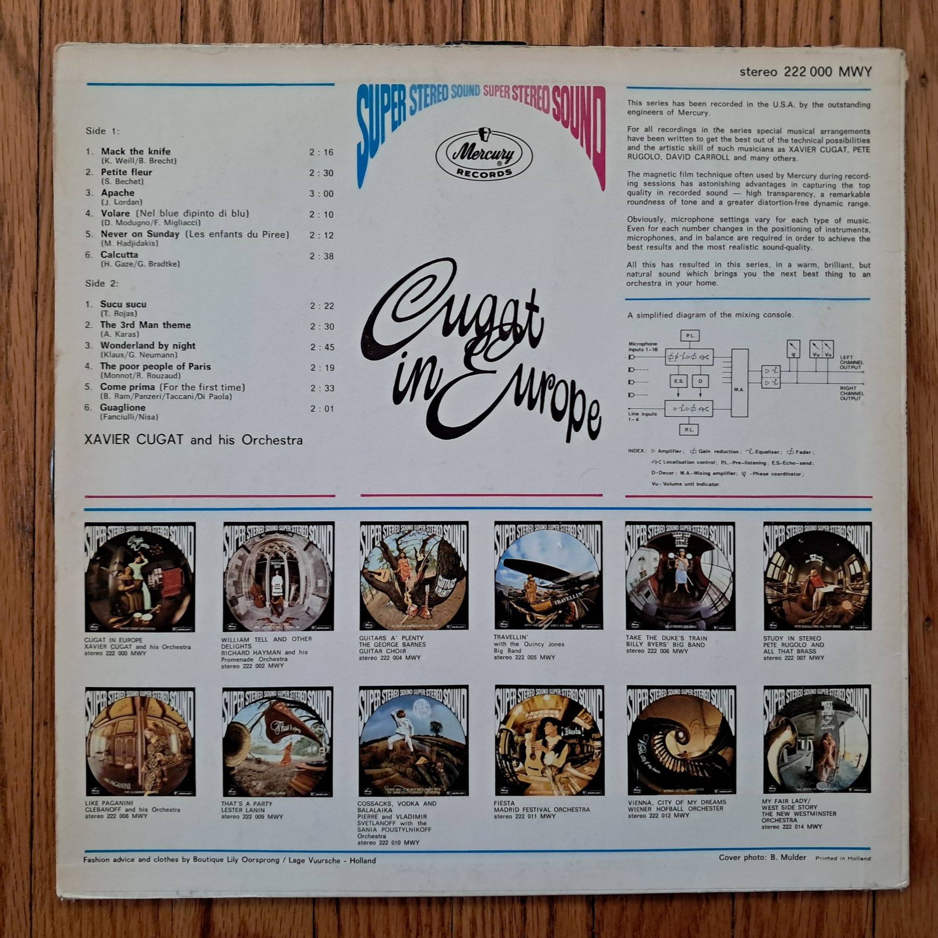Cool find Xavier Cugat - Cugat in Europe Holland Pressing