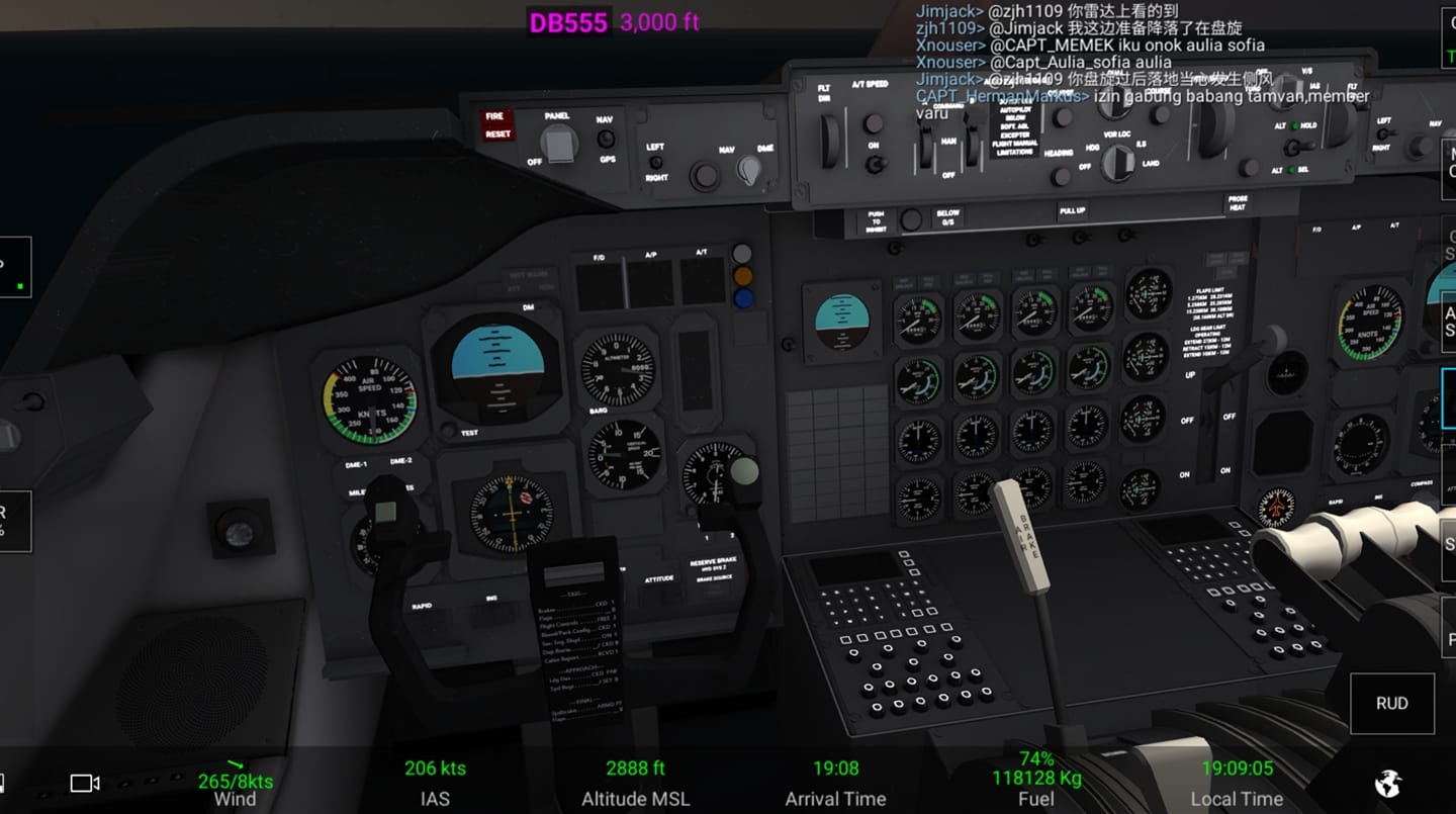 Real flight simulator