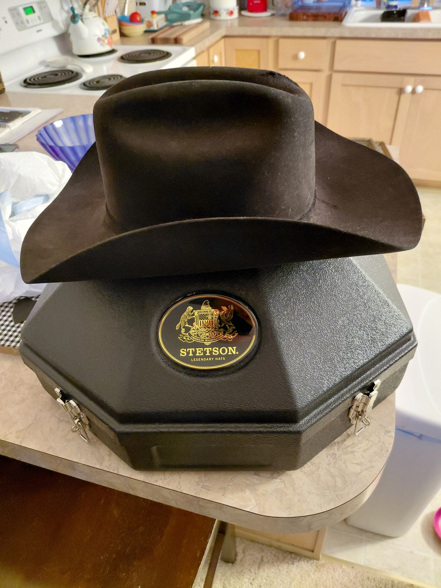 All seven of my stetson felt-fur hats ΗЕ STETSON COLLECTION WHJ