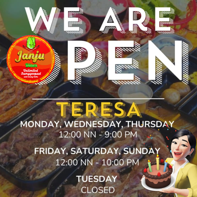 Janju - Janju Diner Teresa is now open! Unlimited Premium Pork ...