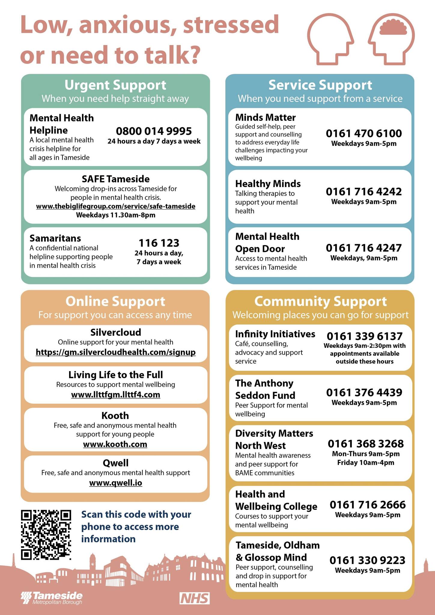 Tameside - If someone you know needs urgent mental health support ...
