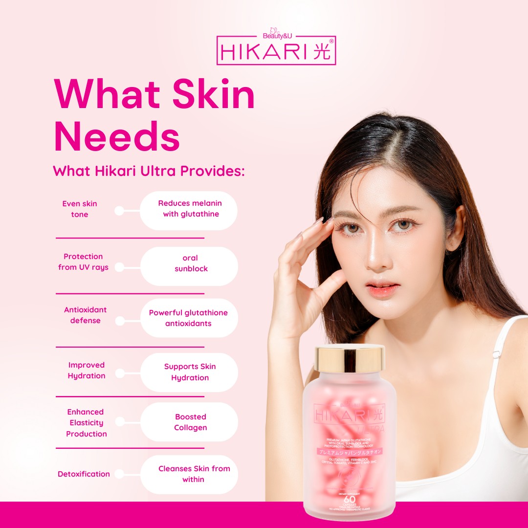is hikari ultra glutathione effective What does your skin need? provides even tone, UV protection, antioxidant defense, and so much more! ✨ Achieve your skin dreams with our powerful formula. 💖 Tap to discover radiant b_att_ing_Paraben-Free