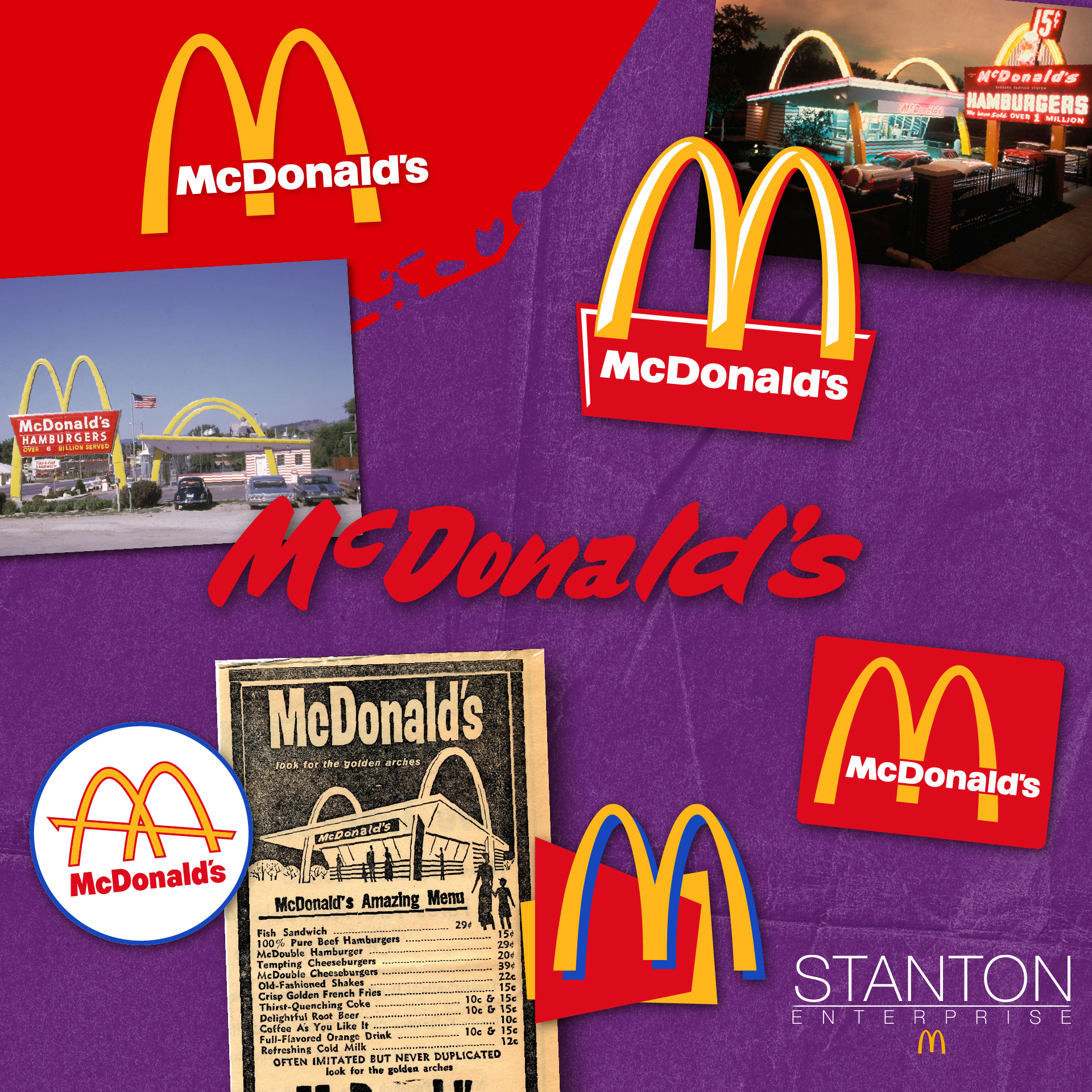 McDonald's logo through the years