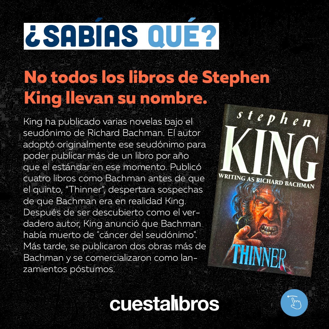 Cuesta - #UnDíaComoHoy pero de 1947, nace Stephen King, el Rey del ...