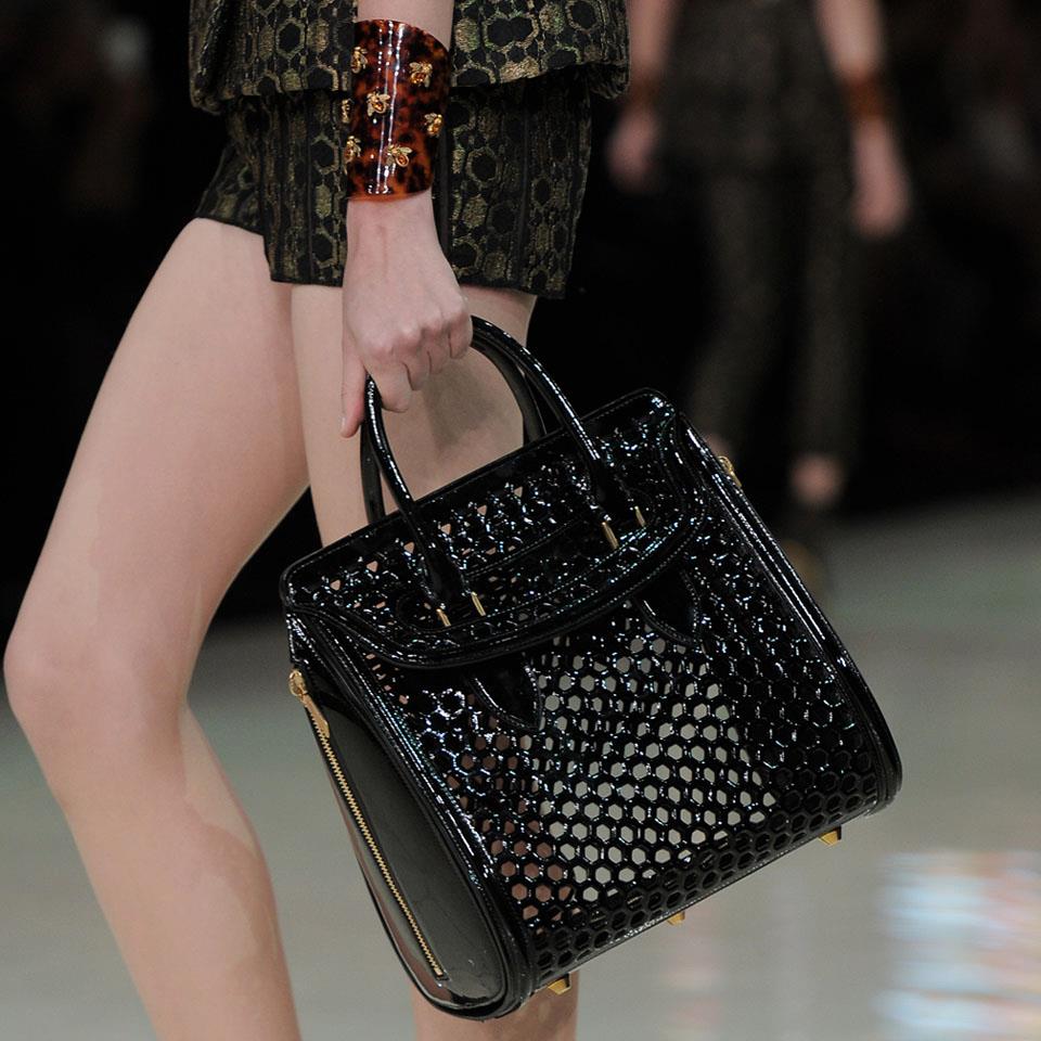 Alexander - The Alexander McQueen SS13 black patent leather