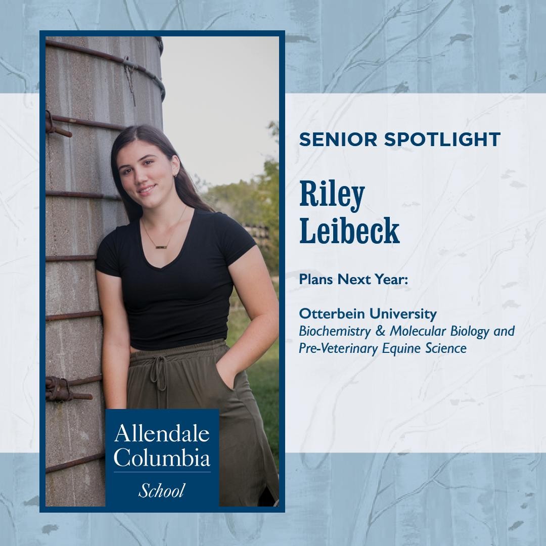 Allendale Columbia School - CLASS OF 2020 SENIOR SPOTLIGHT - Riley ...