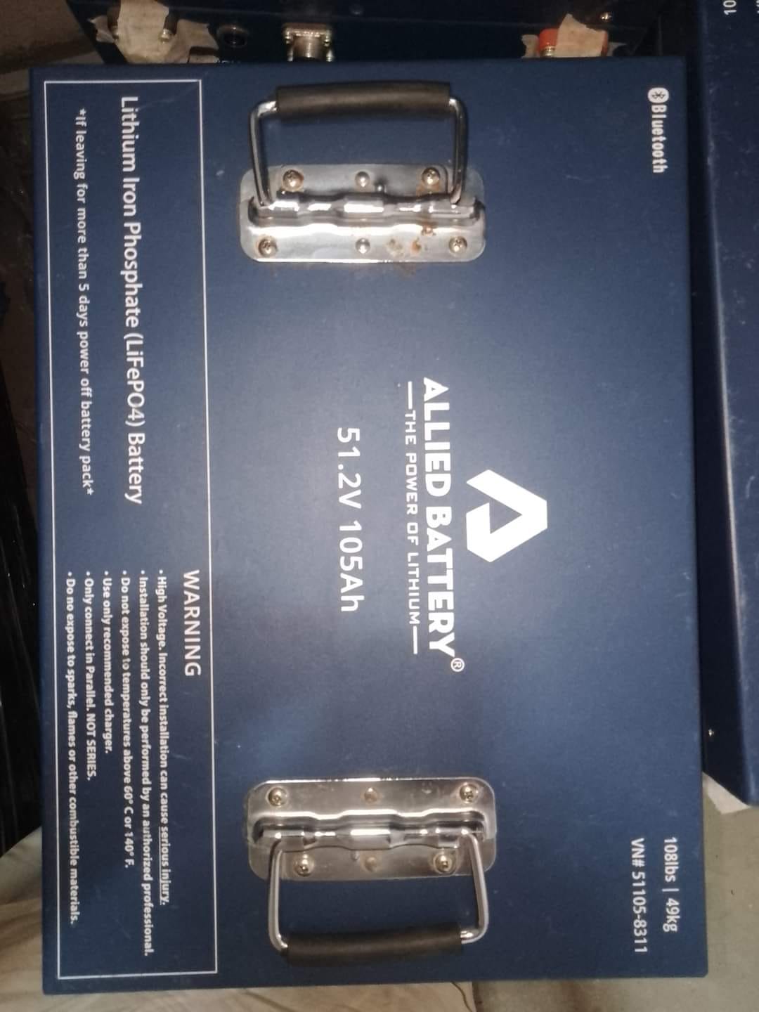 51.2v 105ah Allied battery 22 model Made in USA Bluetooth