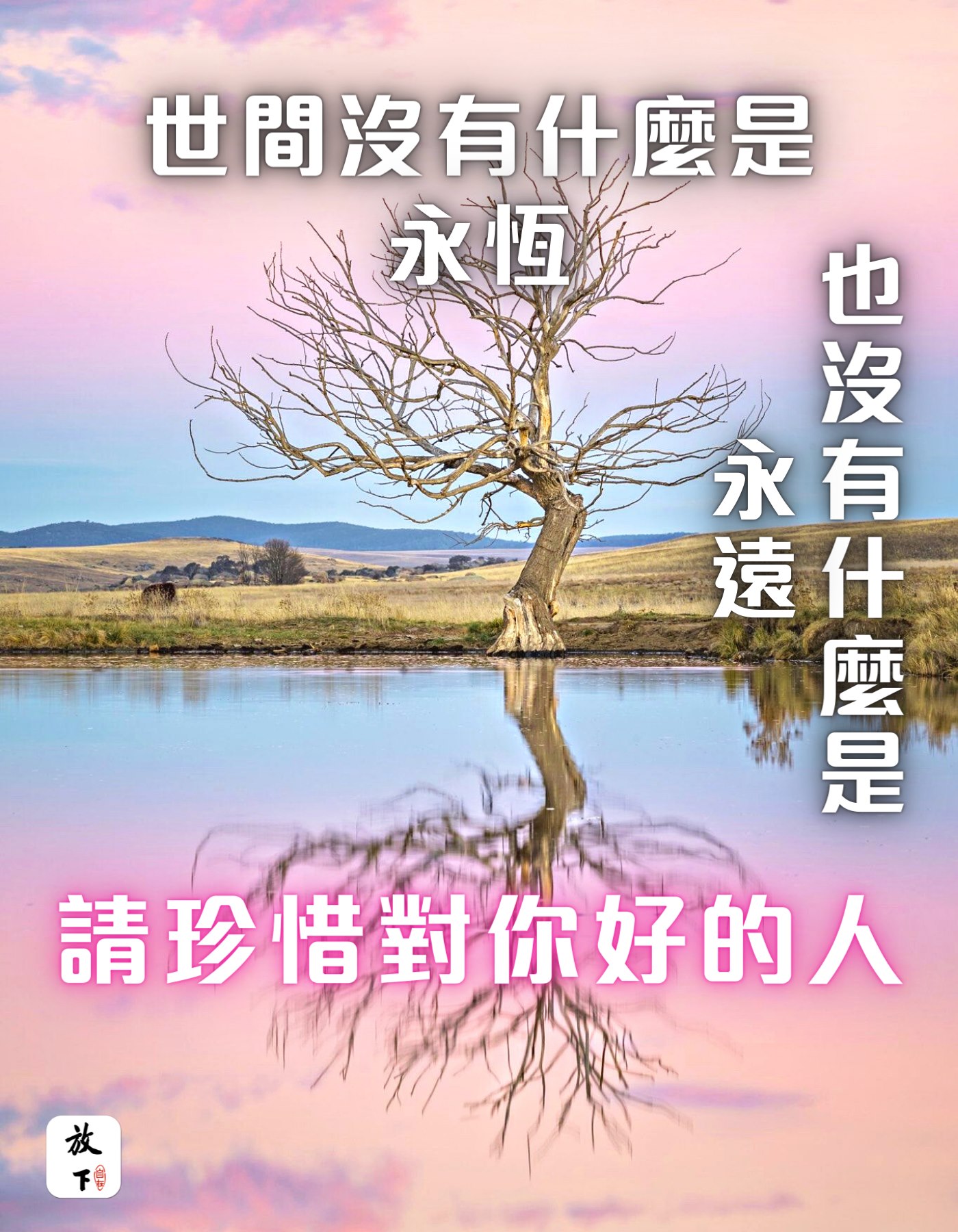 放下自在 - ……不知道是人變了，還是心遠了，不知道是時間變了，還是感情淡了，不知道是自己變了，還是別人變了，世間沒有... | Facebook