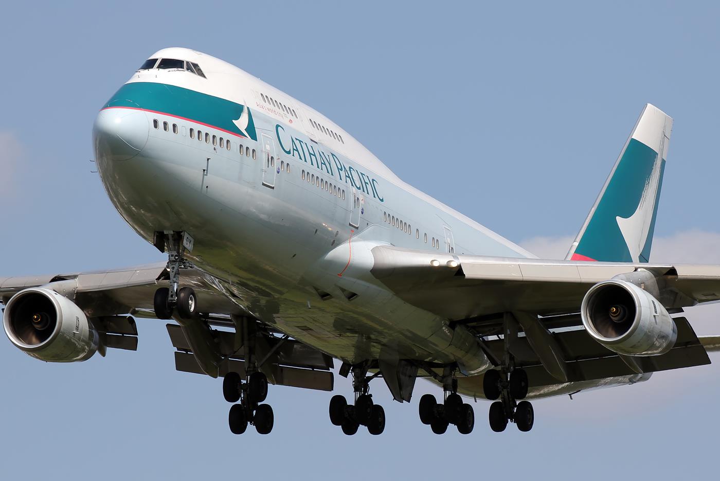 Cathay Pacific 747-400 B-HUI Taken at LHR