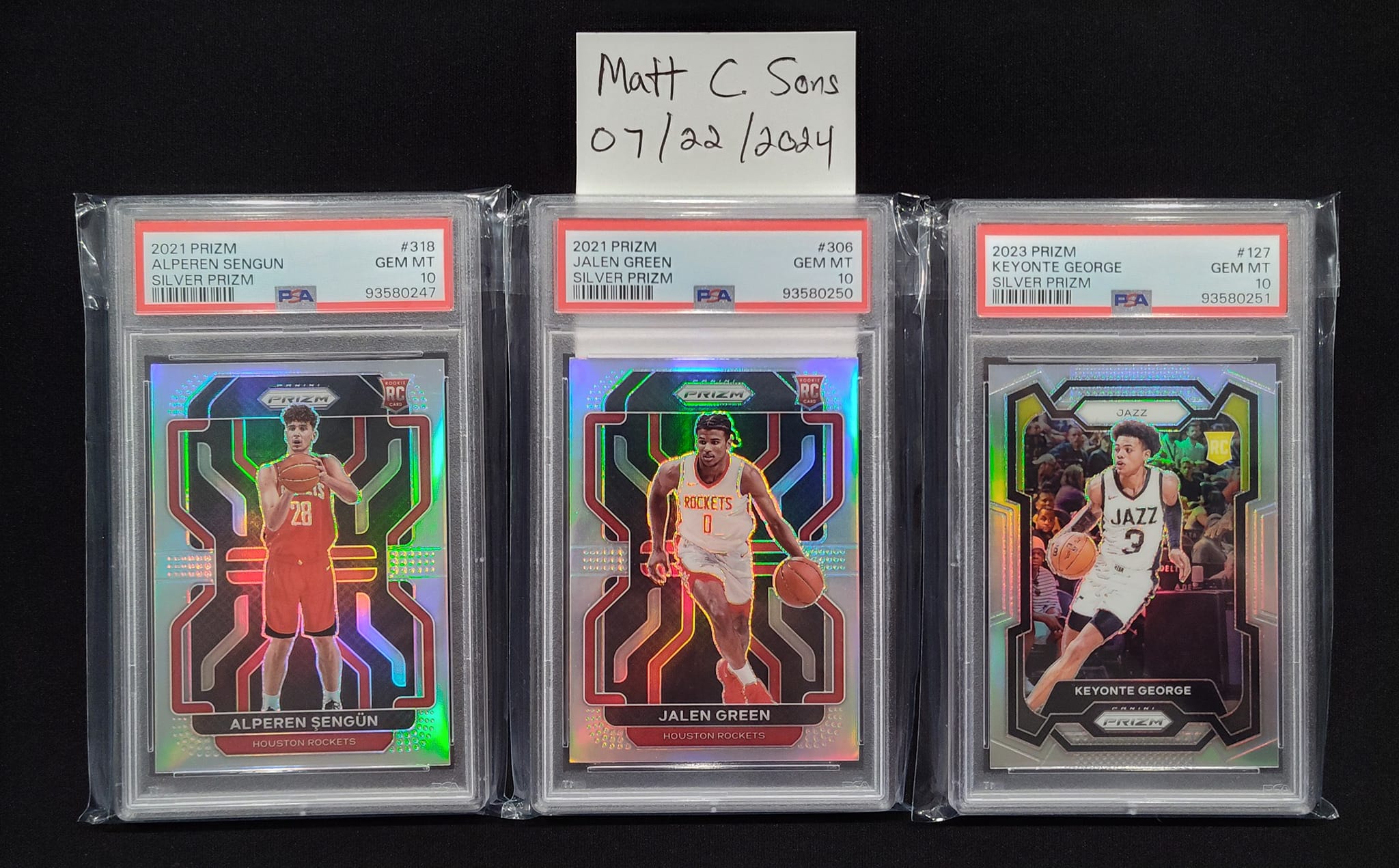 Jalen Green autograph & Jayson Tatum PSA 10 Optic RC pulled from 