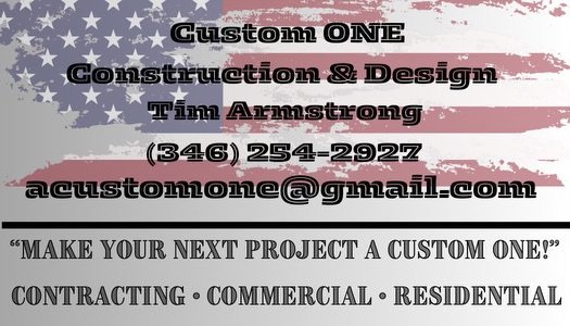 Custom ONE Construction and design