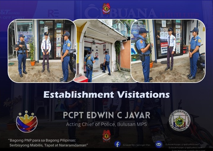 Bulusan Mps - ESTABLISHMENT VISITATIONS AND INSPECTIONS December 24 ...