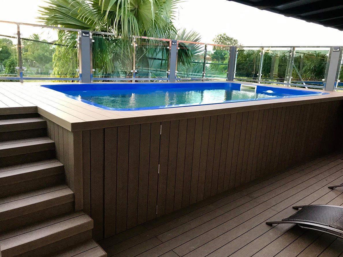 สระไฟเบอร์กล... - สระว่ายน้ำสำเร็จรูป-Knock Down Swimming Pool