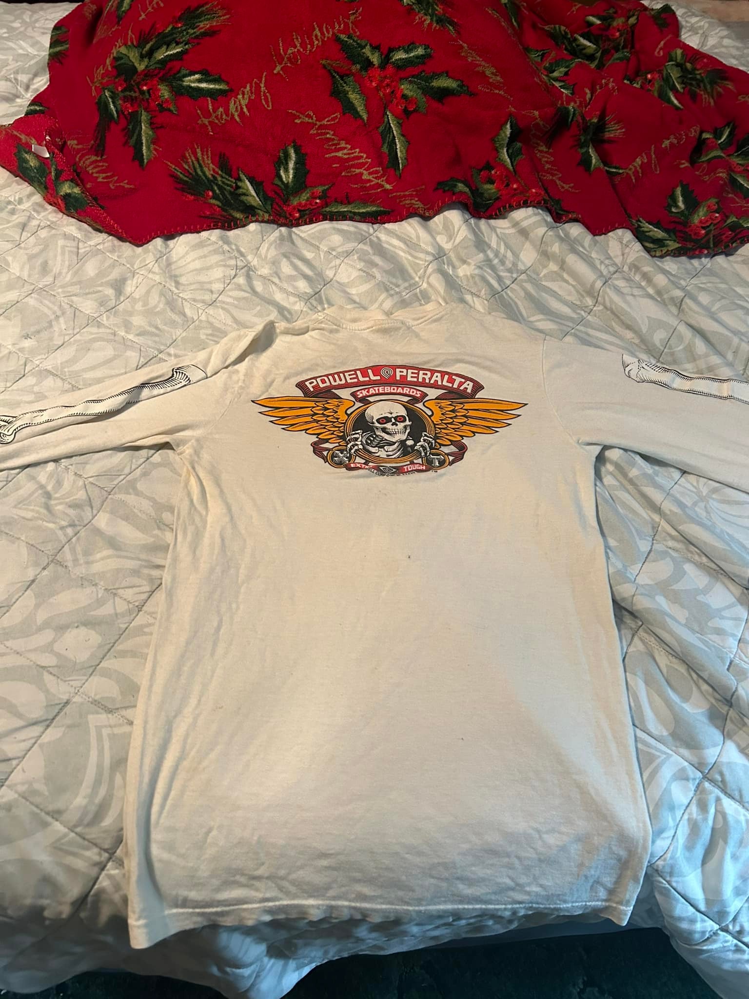 Powell Peralta Ripper Skateboard T-Shirt - White, Short Sleeve, Men's Graphic Tee, CTMPPRIPWX