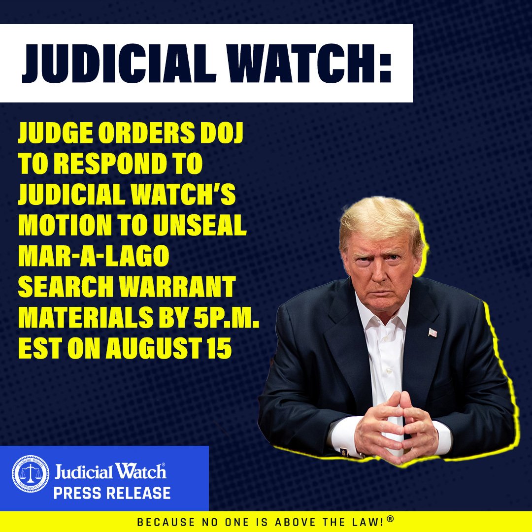 Judicial - Judicial Watch announced today that Magistrate Judge Bruce ...