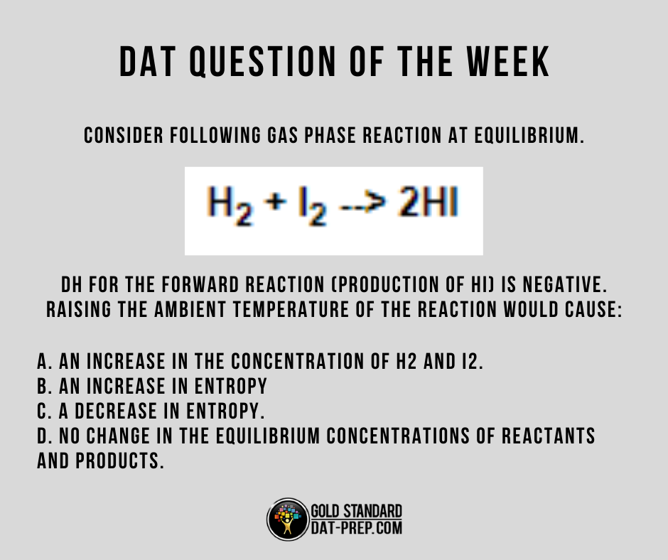 Our DAT Question of the Week! #DATprep... - Gold Standard DAT | Facebook