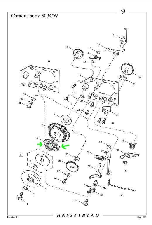 Where to find Hasselblad 503CW spare part 30384 spring?