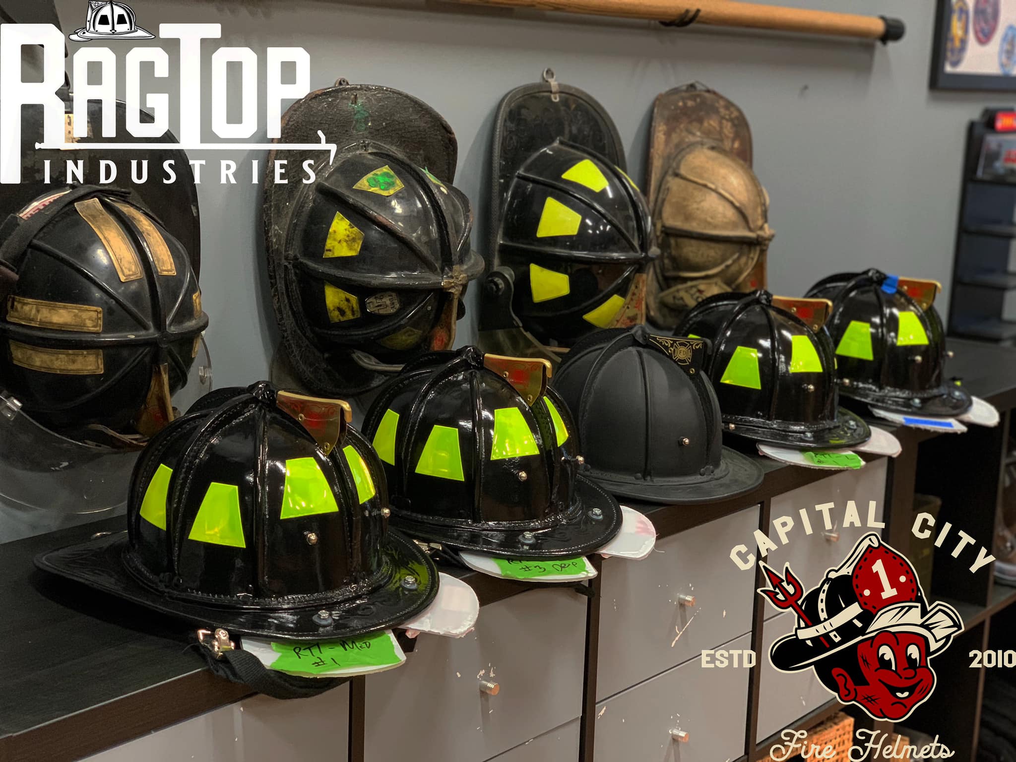 RAGTOP FIRE - Now available at the shop are sizing helmets... | Facebook