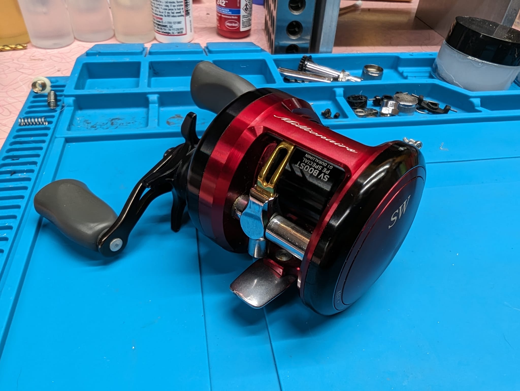 Modding Alphazilla Daiwa Alphas SV TW 800S-HL reel with SLP Works