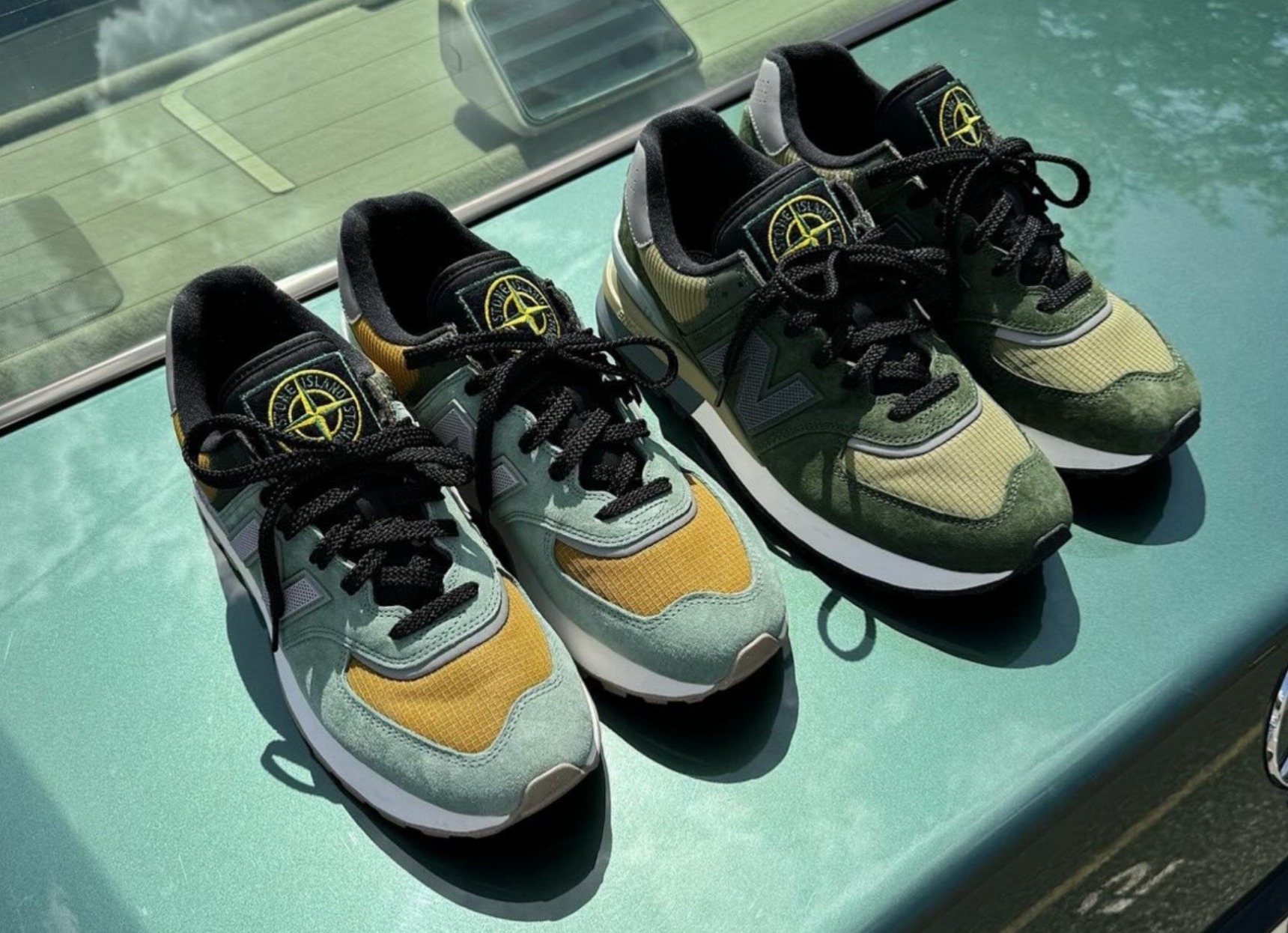 STONE ISLAND | NEW BALANCE 574 GHOST Launching September 23, 2025