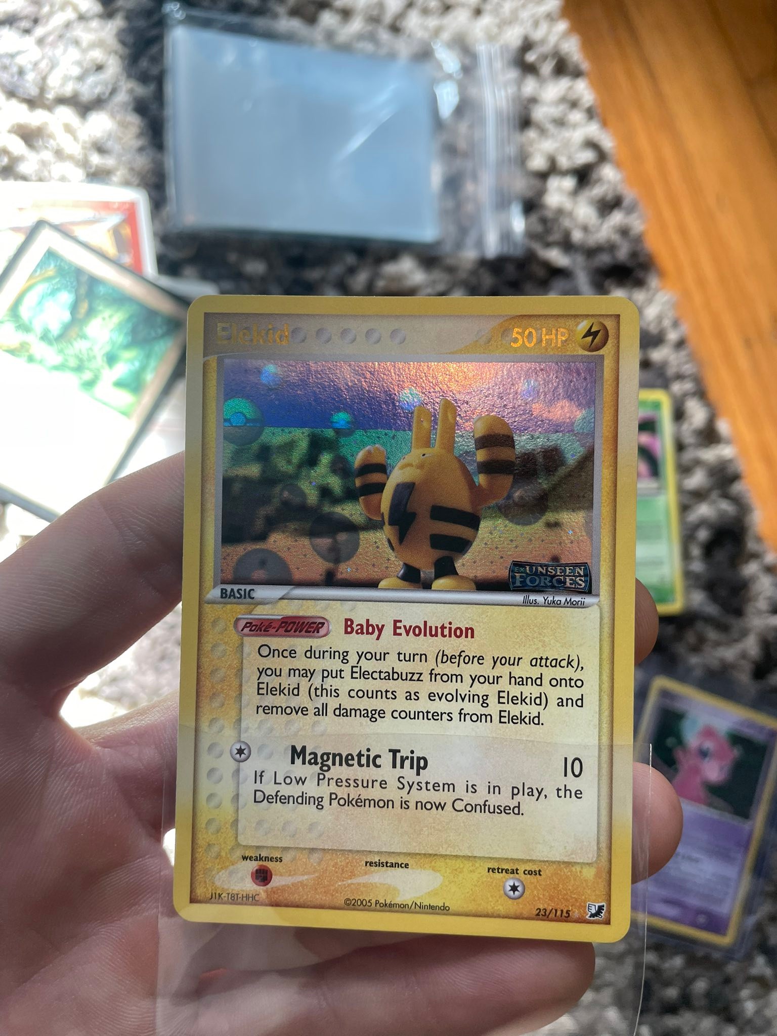elekid pokemon card HS Triumphant Rare 21/102  Lightning Ability Sweet Sleeping Face As long as Elekid is Asleep Elekid #22 Prices | Pokemon