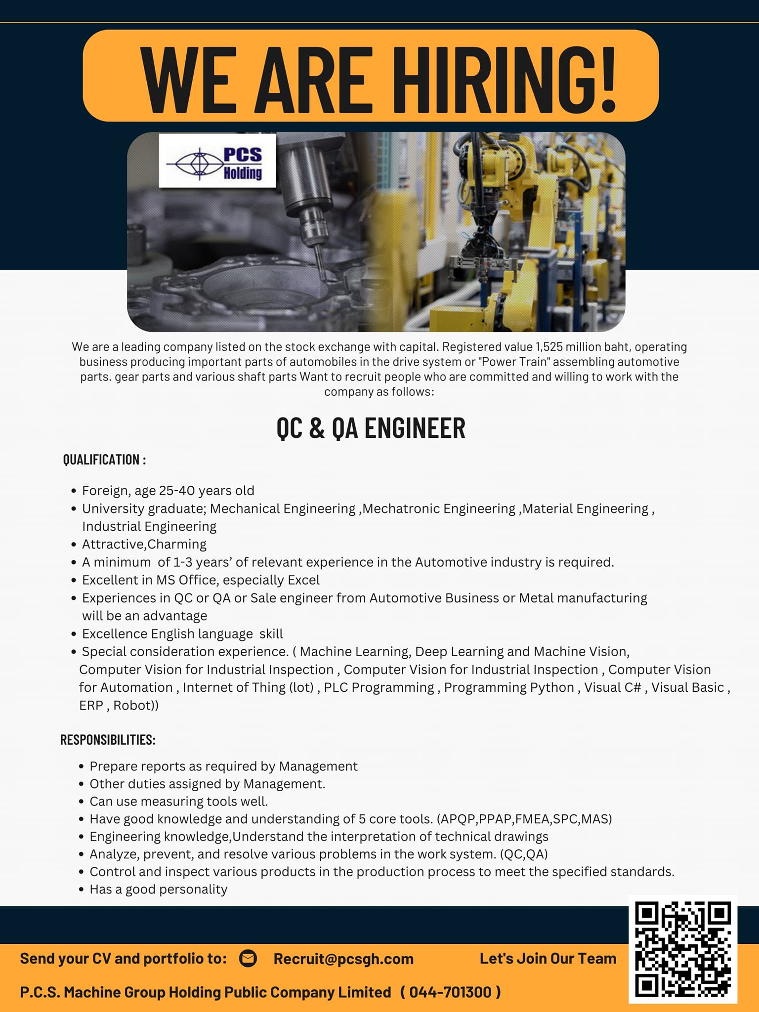 P.C.S. Machine Group Holding Public Co.,Ltd. | Nakhon Ratchasima