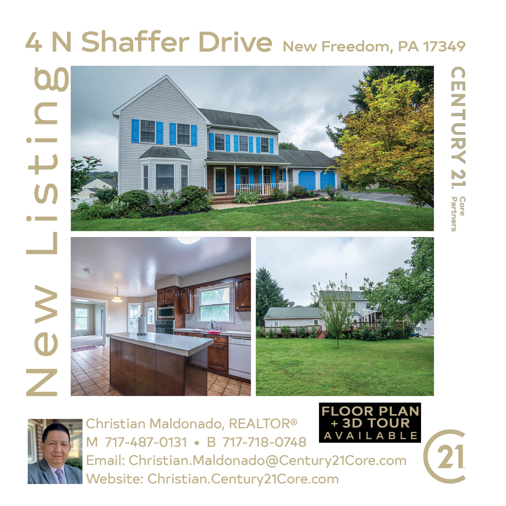 NEW LISTING: 4 N Shaffer Drive... - Century 21 Core Partners