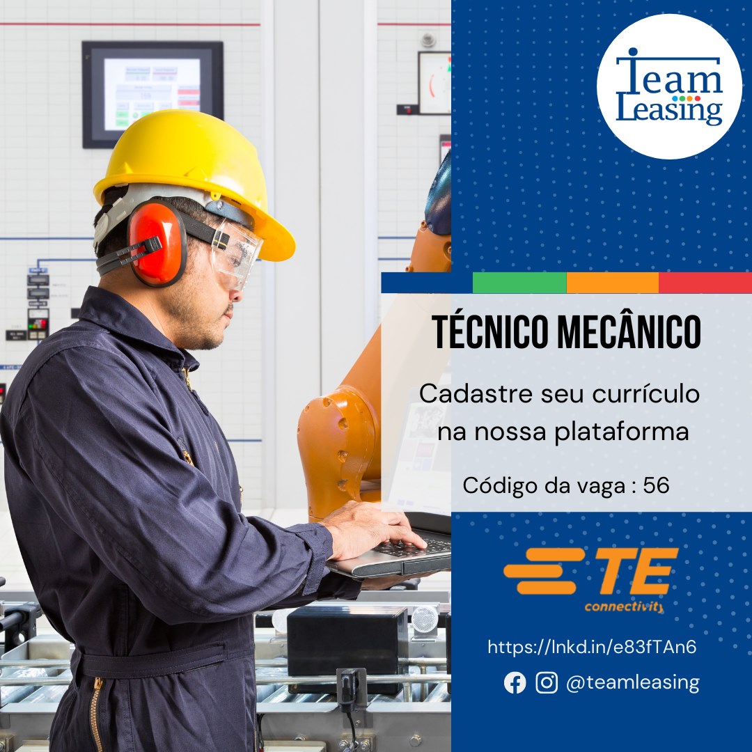TÉCNICO MECÂNICO... - Team Leasing Brasil - Recursos Humanos