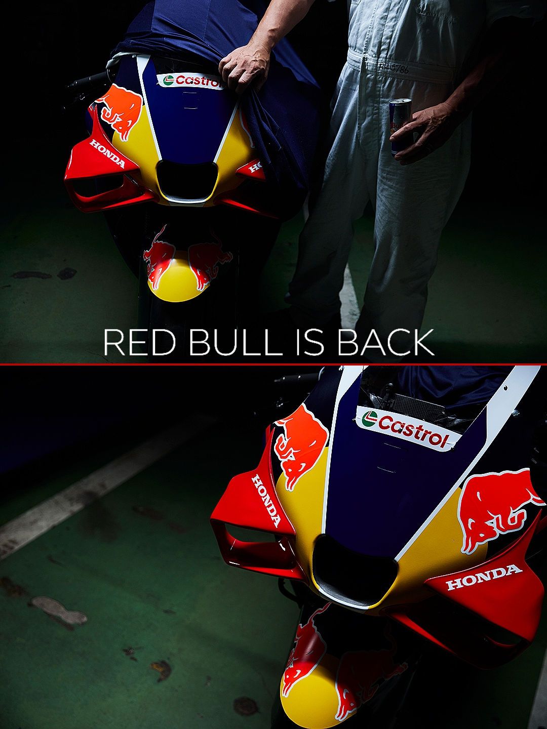 Welcomeback Red Bull x HRC 🔥 #MotoGP #RedBull #Honda #HRC