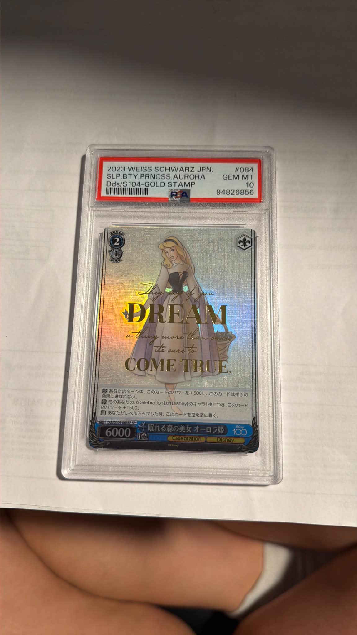 PSA 10 graded 2023 Disney 100 Weiss Schwarz Japanese cards for sale