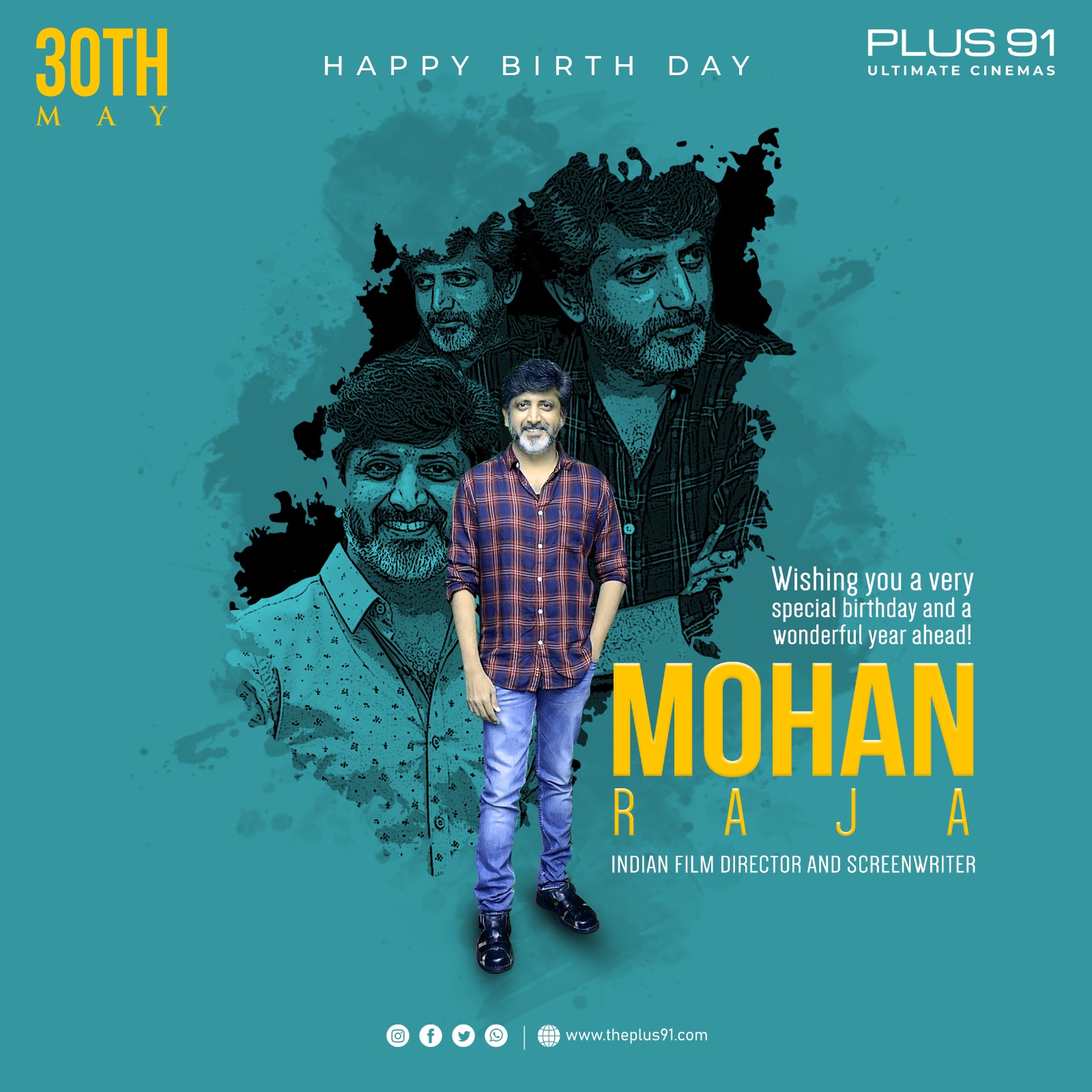 Plus - Wishing a very happy birthday to Director Mohan Raja 🤩🥳 ️ # ...