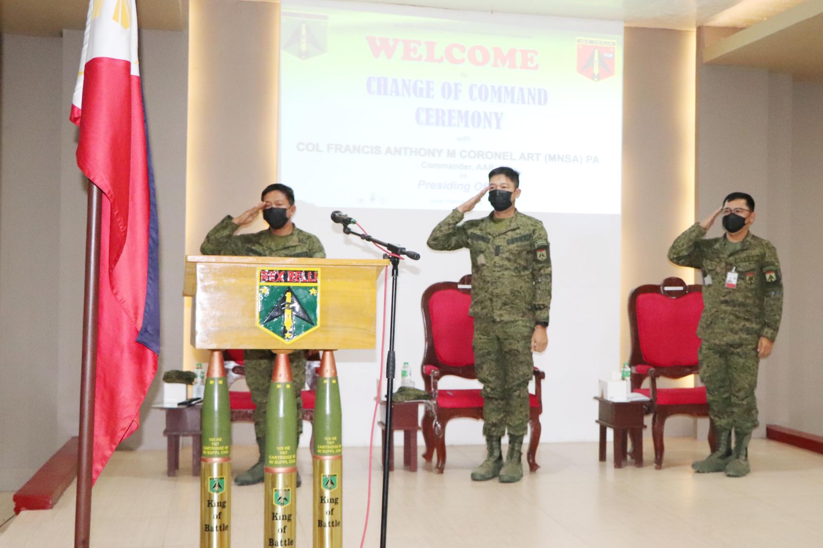 The King of Battle installs new Commandant of Artillery Training School ...