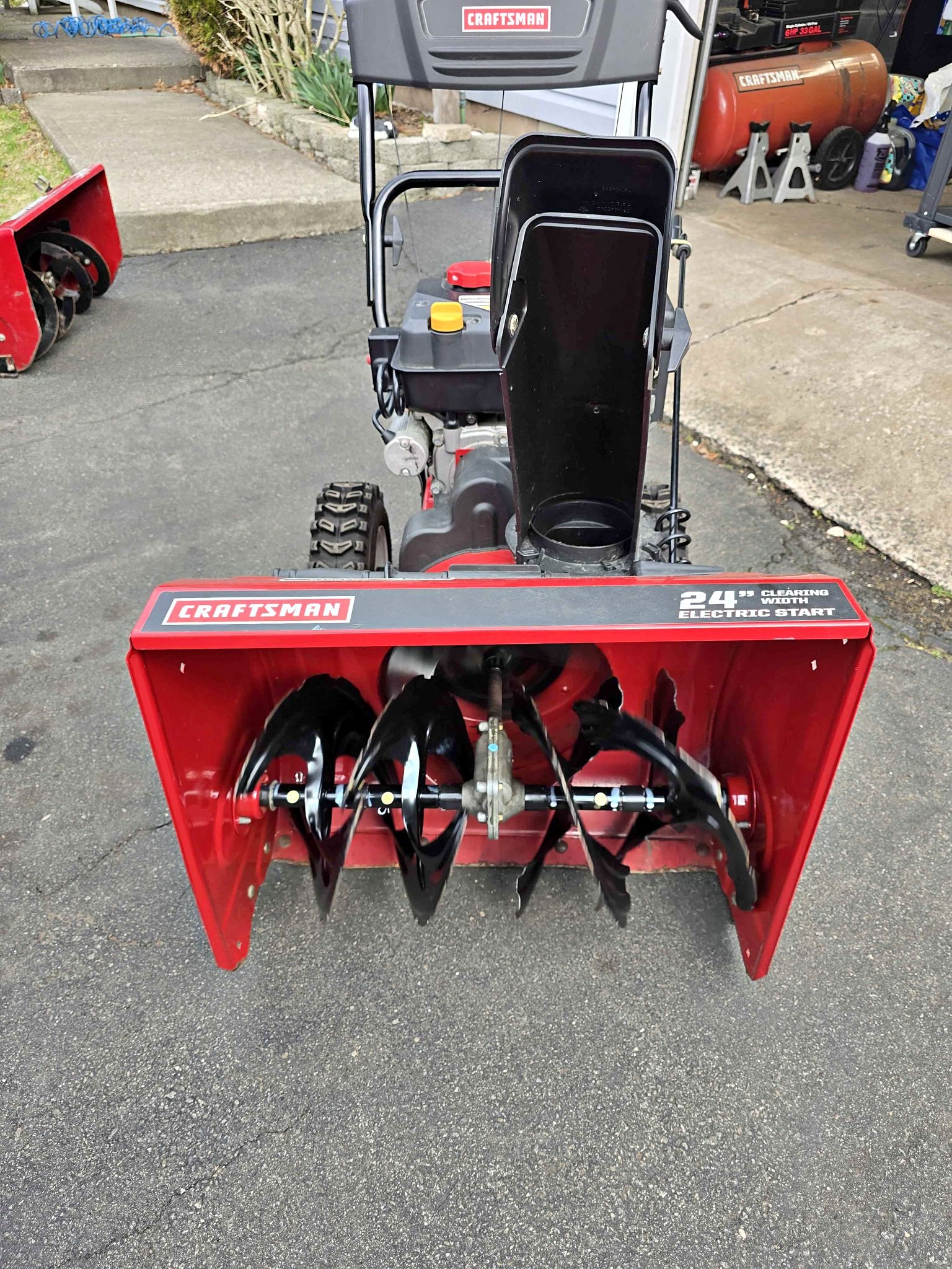 Craftsman snow blower. 24" clearing path. Garage kept, just serviced ...