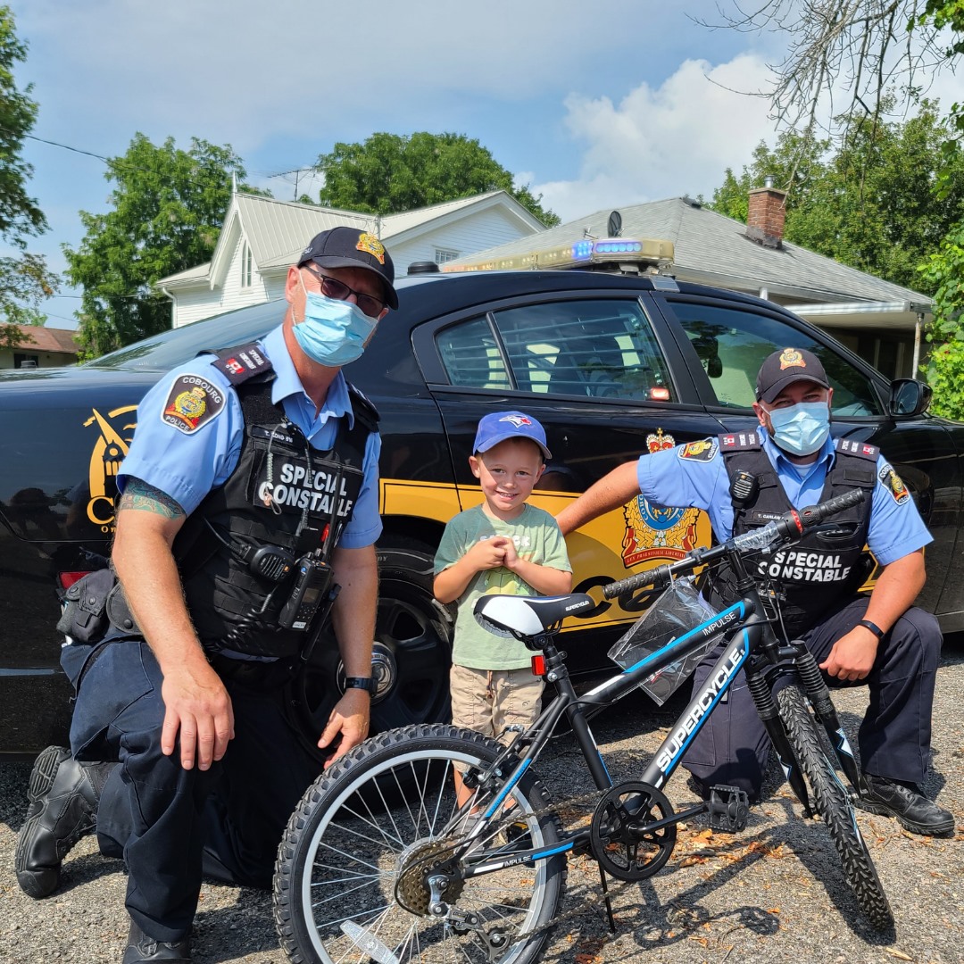 Congratulations to Kayden for winning our bicycle giveaway