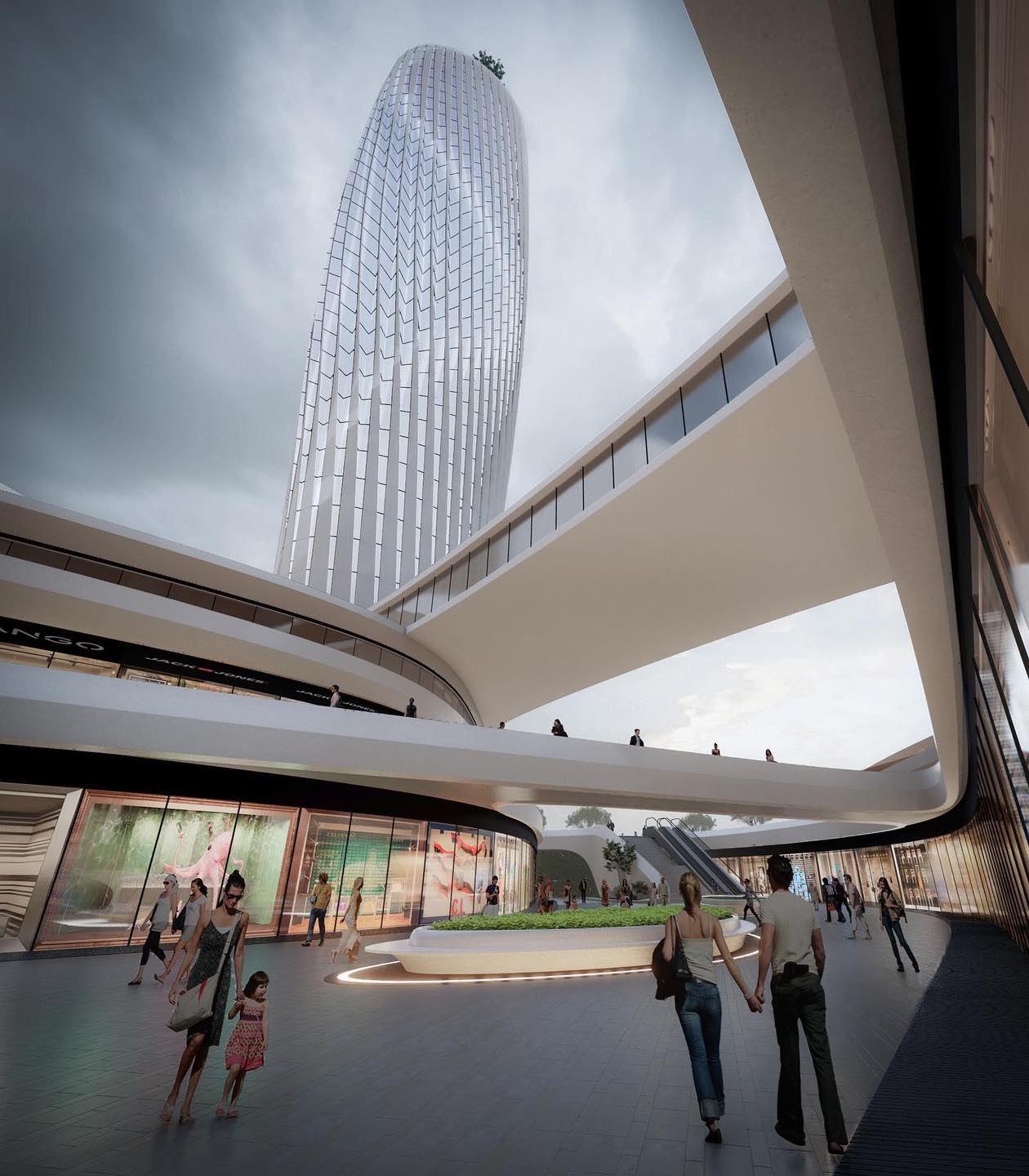 Mixed-Use Development: Twin Towers... - Amazing Architecture